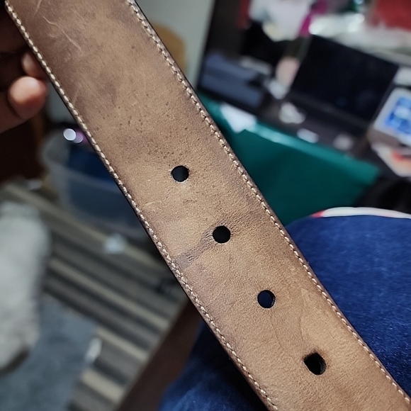 Gucci Mens Signature Leather Belt. Size 38 - Picture 4 of 15